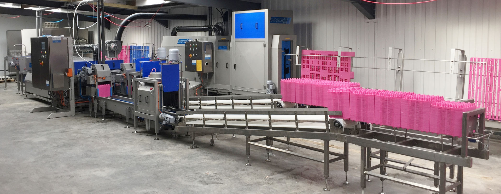 WASH PLASTIC EGG TRAYS